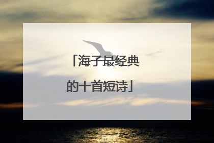 海子最经典的十首短诗