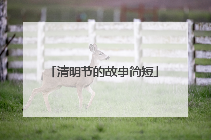 清明节的故事简短