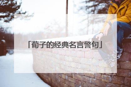 荀子的经典名言警句