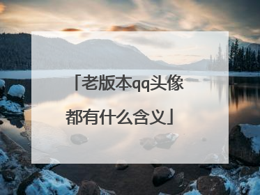 老版本qq头像都有什么含义
