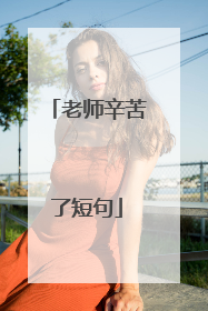 老师辛苦了短句