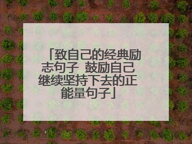 致自己的经典励志句子 鼓励自己继续坚持下去的正能量句子