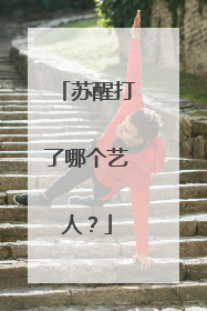 苏醒打了哪个艺人?