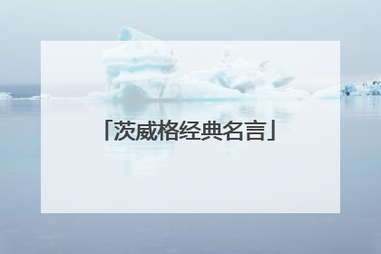 茨威格经典名言