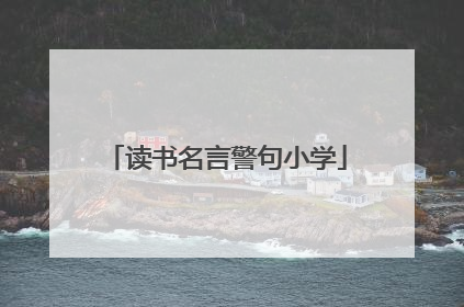 读书名言警句小学