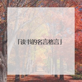 读书的名言格言