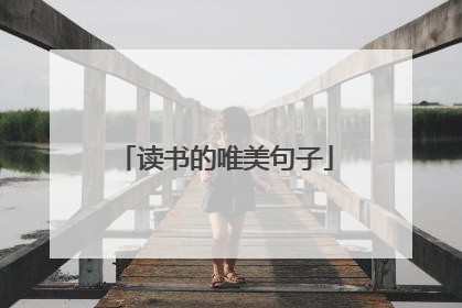 读书的唯美句子