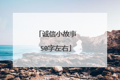 诚信小故事 50字左右
