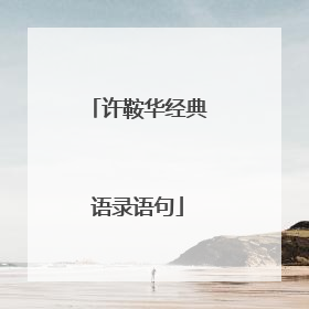 许鞍华经典语录语句