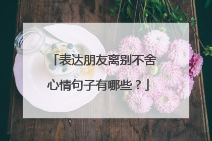 表达朋友离别不舍心情句子有哪些?