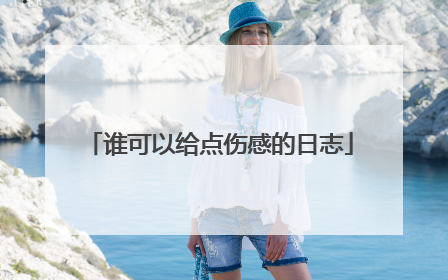 谁可以给点伤感的日志
