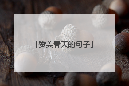 赞美春天的句子