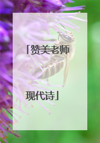 赞美老师现代诗