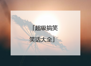 超级搞笑笑话大全