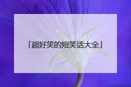 超好笑的短笑话大全