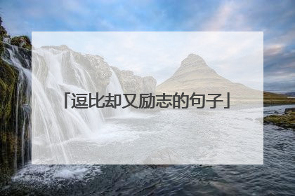逗比却又励志的句子