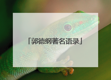 郭德纲著名语录