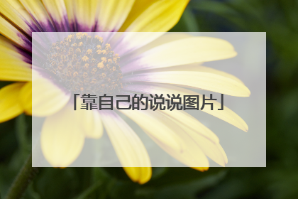 靠自己的说说图片
