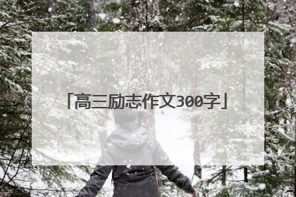 高三励志作文300字