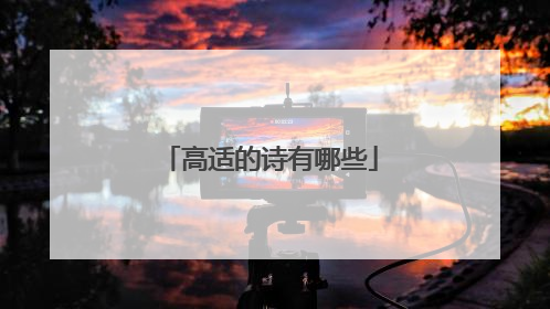 高适的诗有哪些