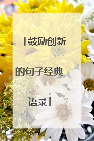 鼓励创新的句子经典语录