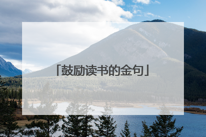 鼓励读书的金句