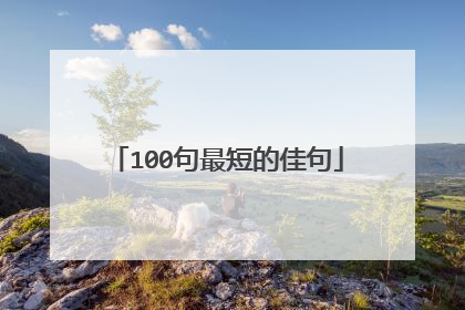100句最短的佳句