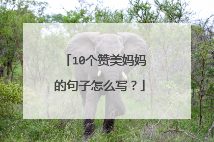 10个赞美妈妈的句子怎么写?