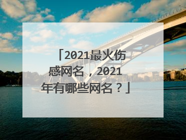 2021最火伤感网名,2021年有哪些网名?