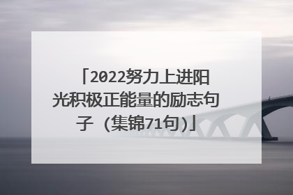2022努力上进阳光积极正能量的励志句子 (集锦71句)
