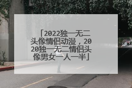 2022独一无二头像情侣动漫,2020独一无二情侣头像男女一人一半