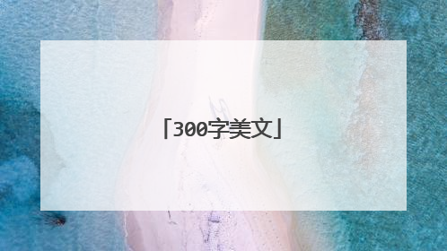 300字美文