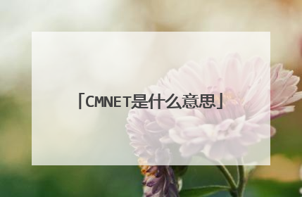 CMNET是什么意思