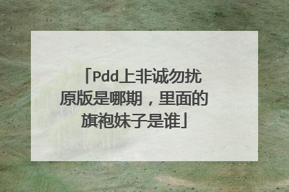 Pdd上非诚勿扰原版是哪期,里面的旗袍妹子是谁