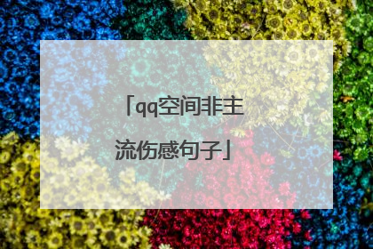 qq空间非主流伤感句子